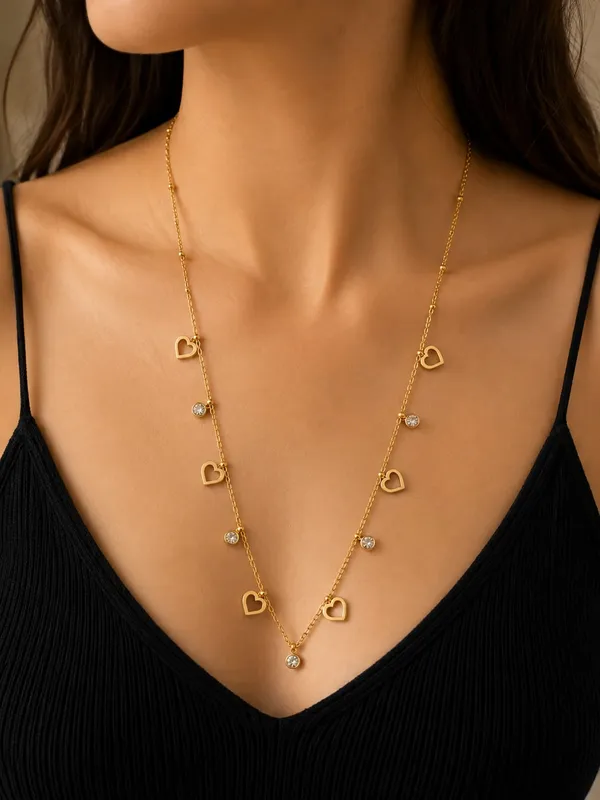 Anti_Tranish_Heart_Charm_Necklace_