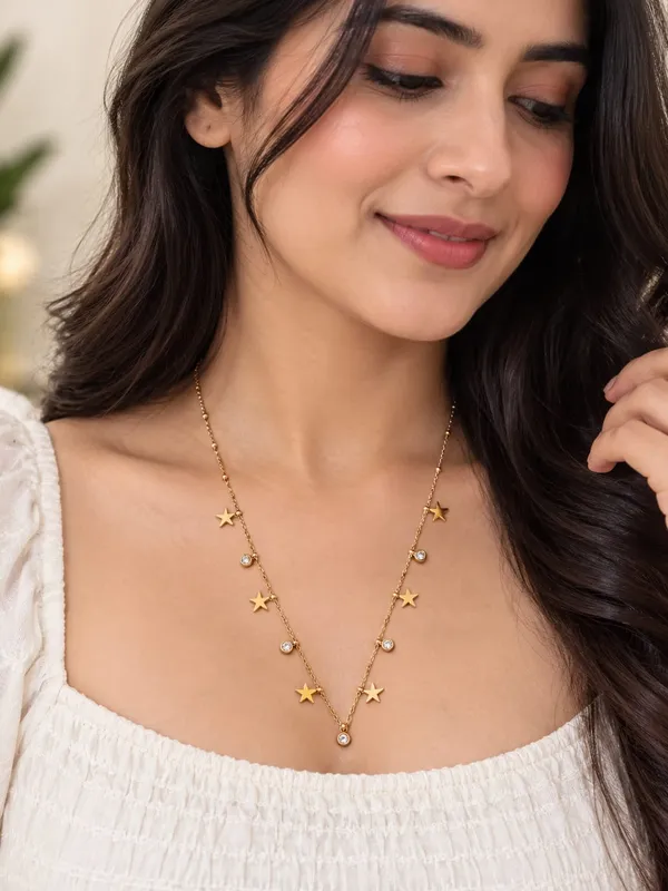 Anti_Tranish_Star_Charm_Necklace_