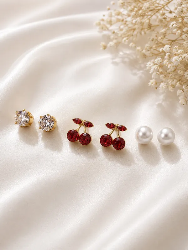 Crystal_&_Cherry_Pearl_Earring_Set
