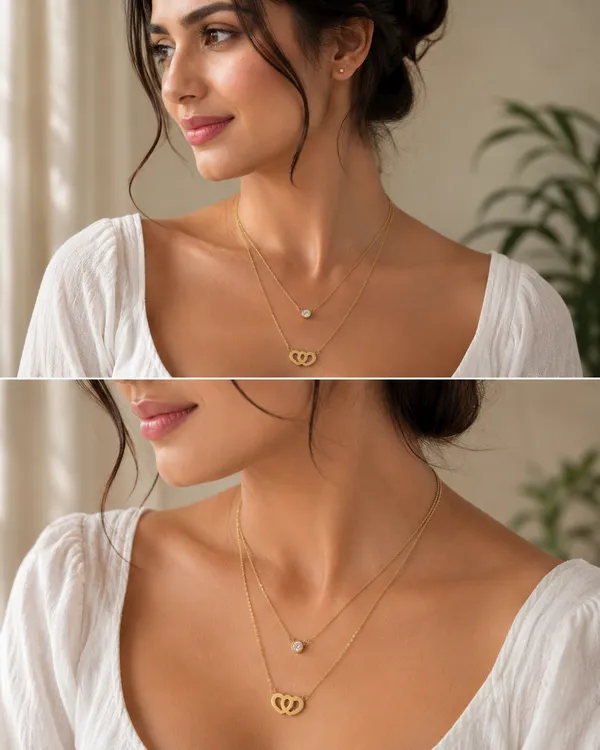 Double_Layer_Heart_Necklace_