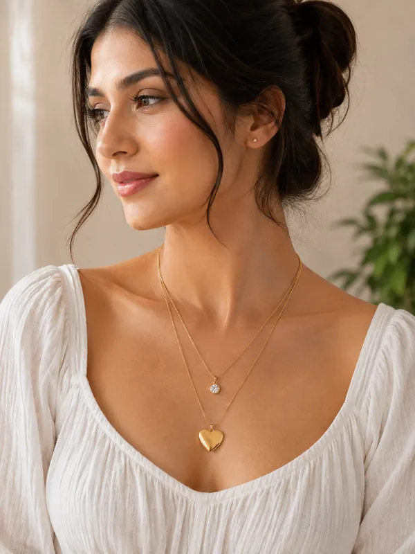 Double_Layer_Heart_Pendant_Necklace_