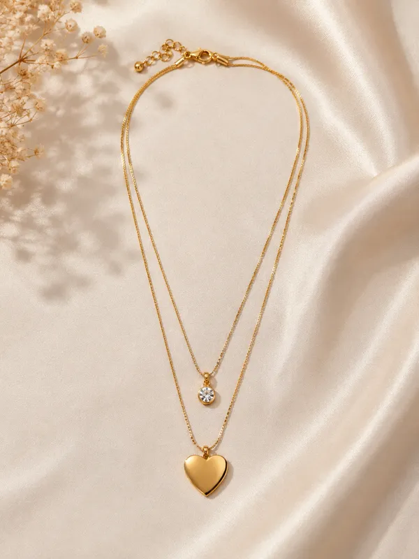 Double_Layer_Heart_Pendant_Necklace_
