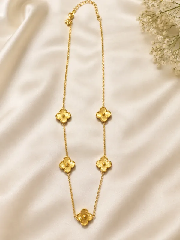 Gold_Clover_Long_Necklace_