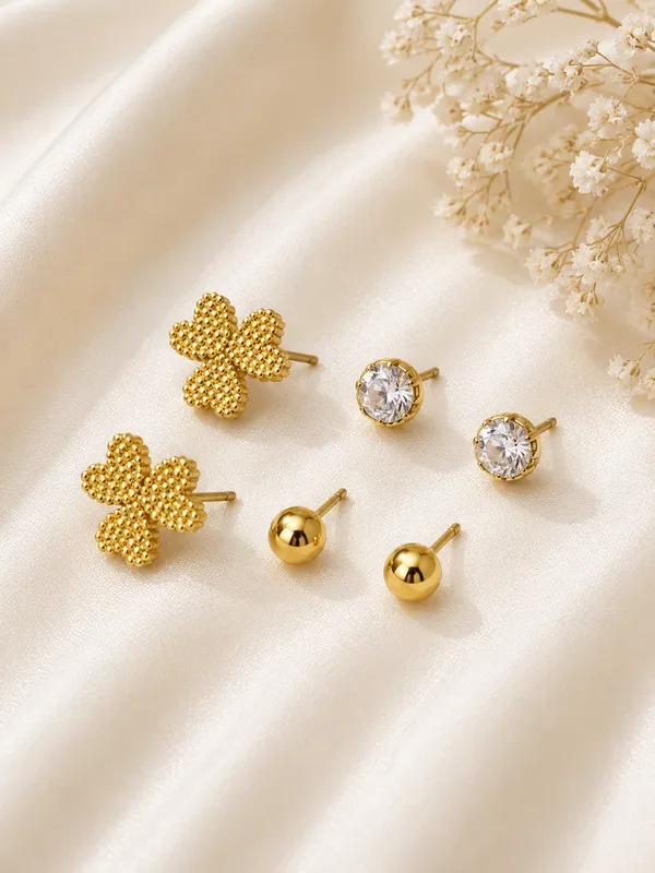 Golden_Blossom_&_Crystal_Stud_Combo