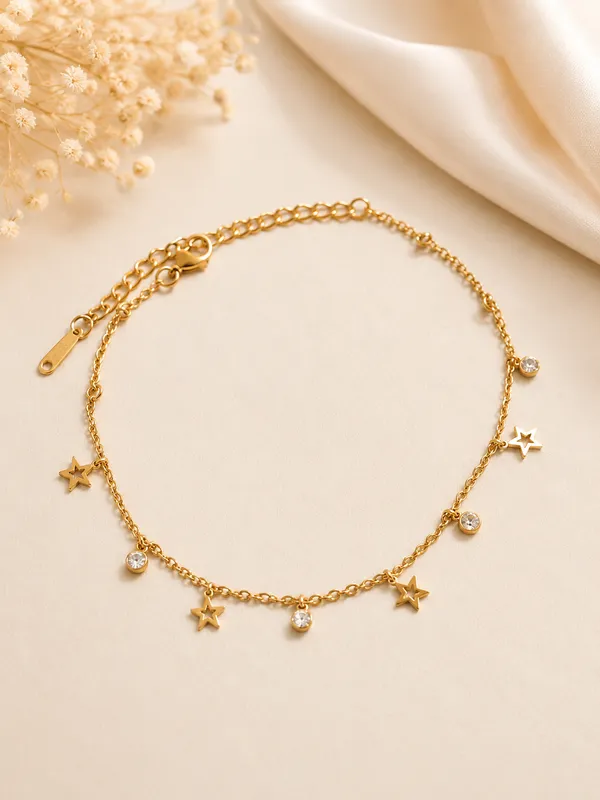 Golden_Star_Charm_Anklet