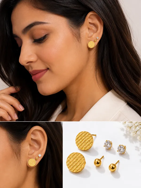 Golden_Trio_Stud_Earring_Set