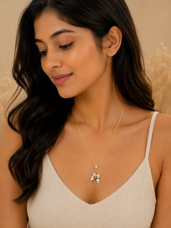 White_Bloom_Butterfly_Necklace
