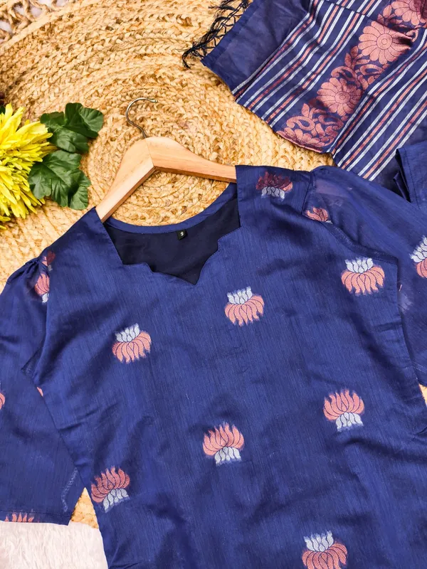 Women_Cotton_Rayon_Kurta_Pant_Dupatta_Set