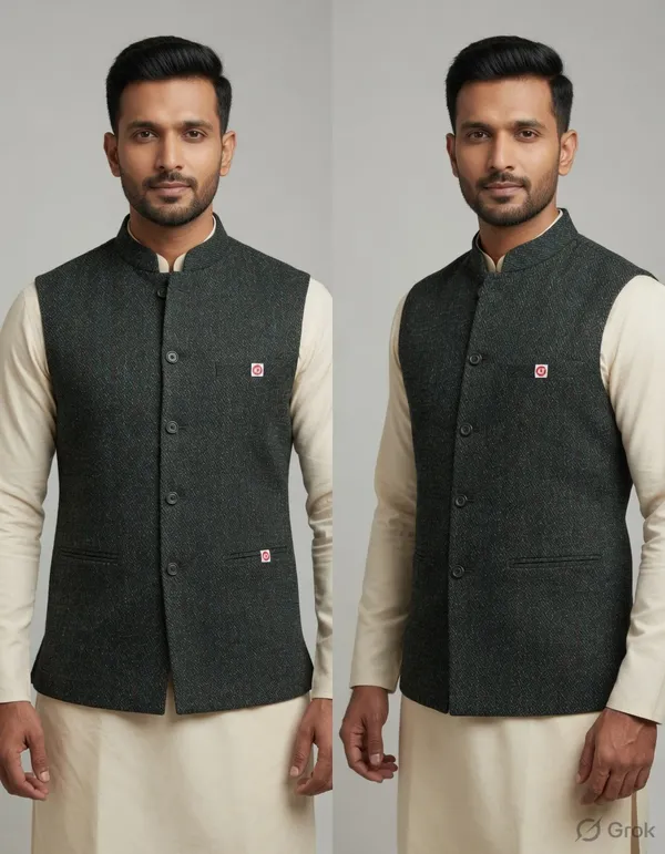 Grey_Woven_Waistcoat_For_Men-_Traditional_Wear