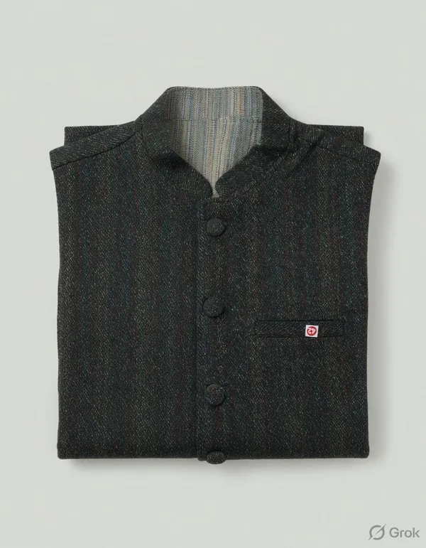 Grey_Woven_Waistcoat_For_Men-_Traditional_Wear