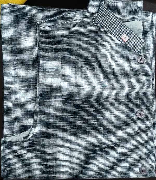 Black_And_White_Checkered_Khadi_Cotton_Waistcoat_For_Men