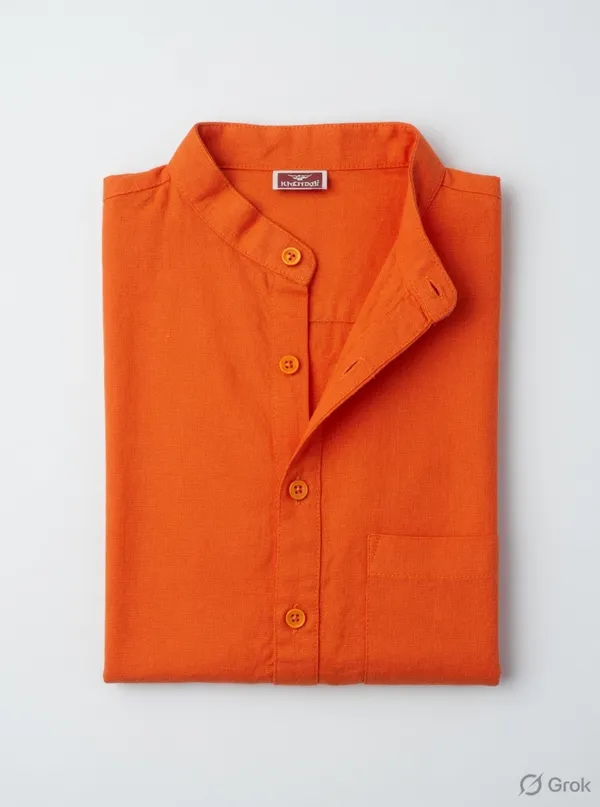 Pure_Khadi_cotton_kurta_With_Button_Closure