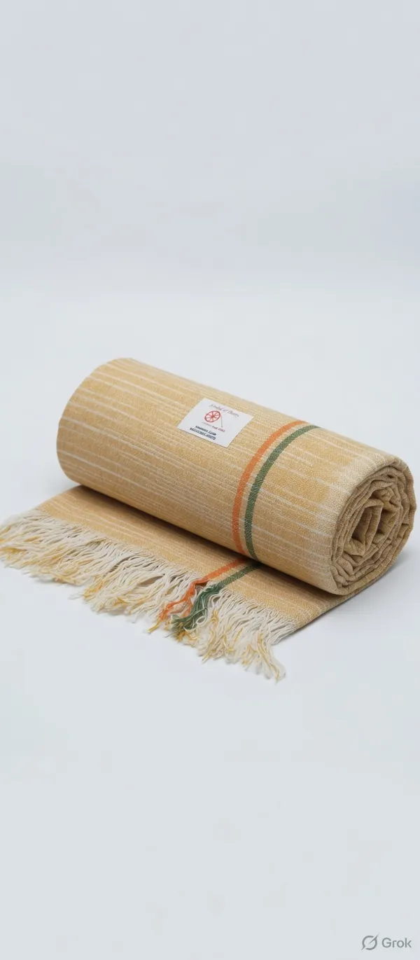 Handwoven_Cotton_Towel_With_Striped_Pattern_-_Traditional_Kerala_Kasavu_Style