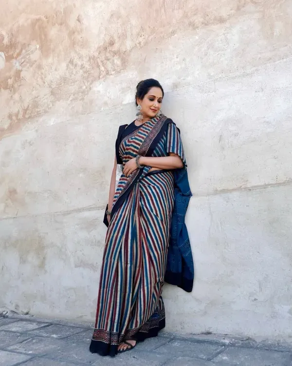 Ajrakh_Premium_Modal_Silk_Saree__|_With_Blouse_Piece
