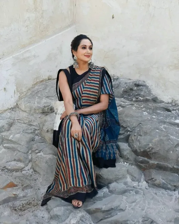 Ajrakh_Premium_Modal_Silk_Saree__|_With_Blouse_Piece