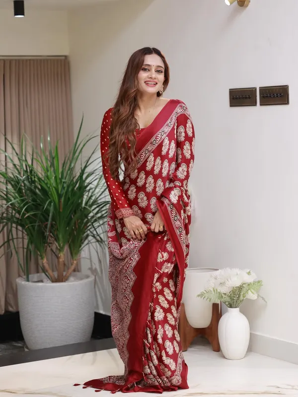 New_Traditional_Red_Ajarakh_Modal_Silk_saree_