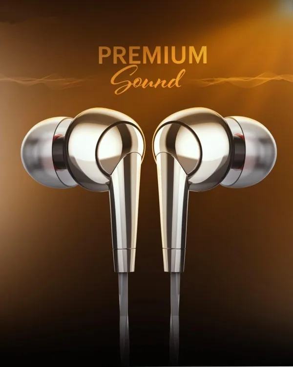 Champagne_Wired_Headphones_Audio_Accessory