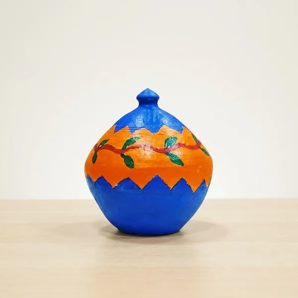 Multicolor_Clay_Coin_Bank_(Gullak)_Home_/_Kids_Utility