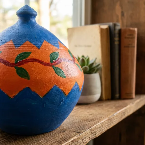 Multicolor_Clay_Coin_Bank_(Gullak)_Home_/_Kids_Utility