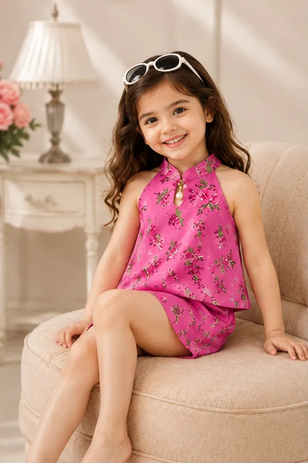 Pink_Premium_And_Elegant_Poly_Cotton_Co-Ord_Set_For_Girls