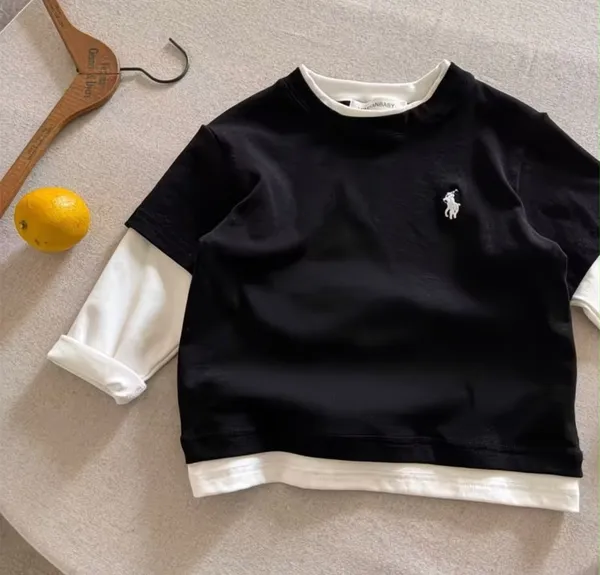 Black_&_White_Faux-Layered_Long_Sleeve_Top_for_Kids
