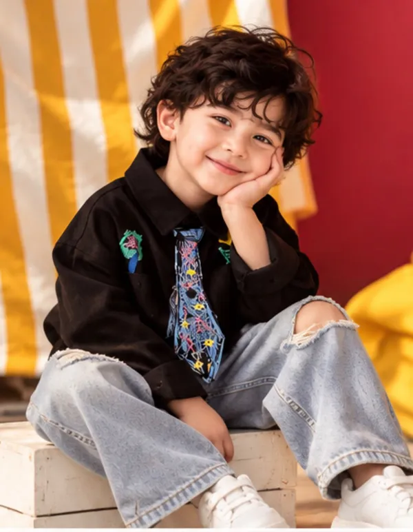 Graphic_Print_Shirt_&_Distressed_Denim_Jeans_Set_for_Boys