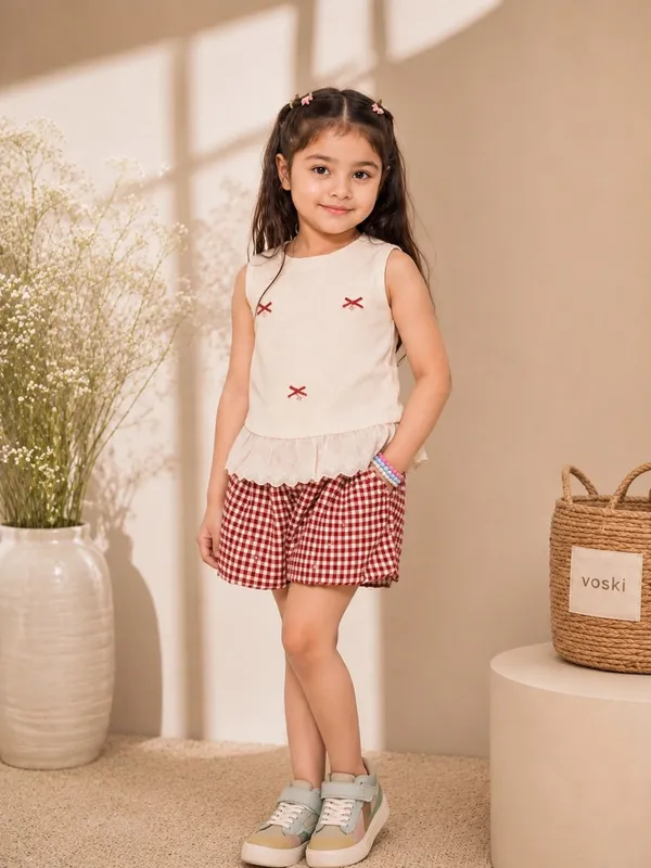 Cream_And_Red_Premium_And_Elegant_Poly_Cotton_Co-Ord_Set_For_Girls