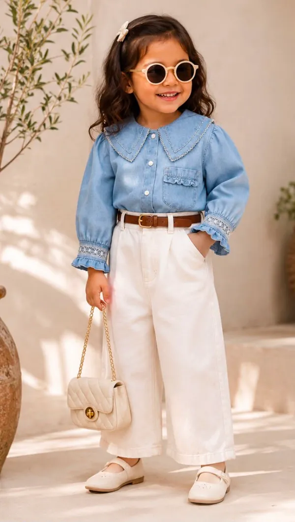 Light_Blue_Premium_And_Elegant_Cotton_Shirt_For_Girls