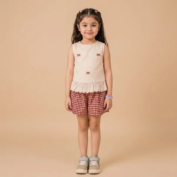Cream_And_Red_Premium_And_Elegant_Poly_Cotton_Co-Ord_Set_For_Girls