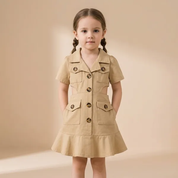 Beige_Premium_And_Elegant_Cotton_Dress_For_Girls