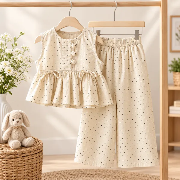 polka_dot_beige_korean_set