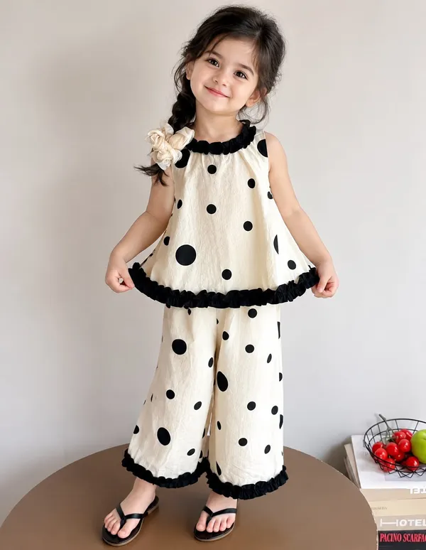 polka_dot_beige_korean_set_with_bow