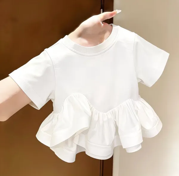 White_Ruffle_Hem_Top_for_Girls