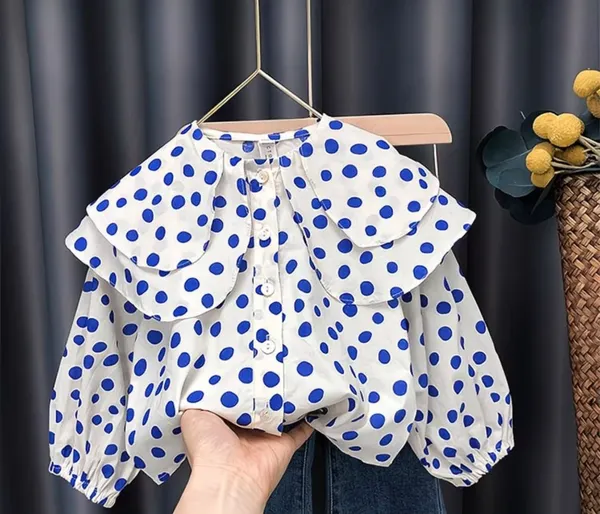 Polka_Dot_Blouse_&_Denim_Flare_Jeans_Set