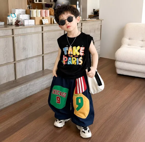 Graphic_Tank_&_Color_block_Patch_Pants_Set_for_Boys