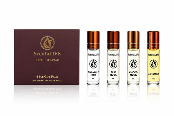 Choco_Musk_And_Pineapple_Noir_And_Silk_Musk_And_Seduction_Premium_Attar_(Pack_Of_4)