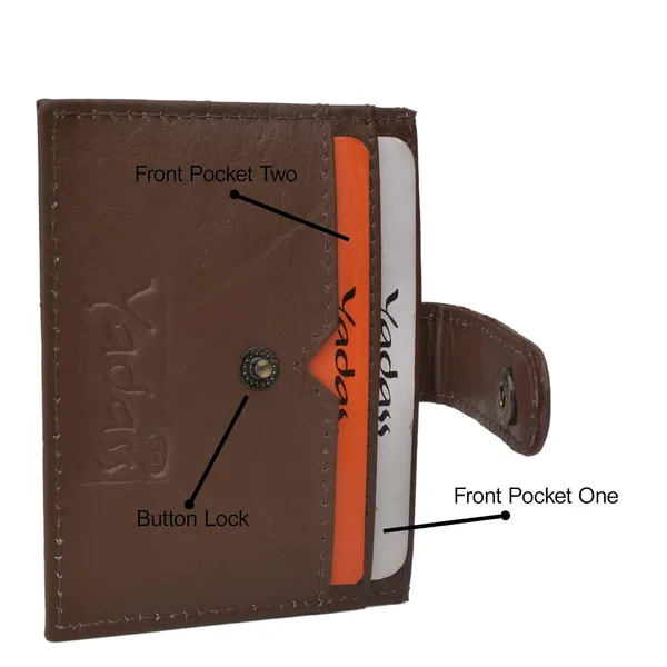 Dark_Brown_Faux_Leather_Bi-Fold_Wallet_For_Unisex