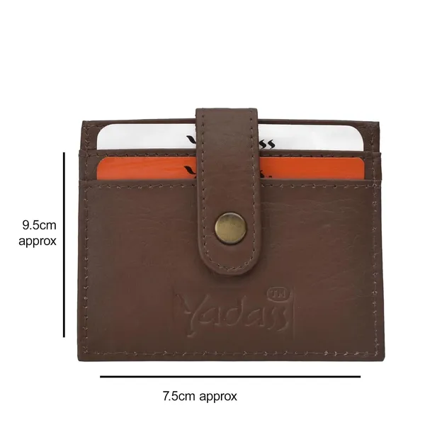 Dark_Brown_Faux_Leather_Bi-Fold_Wallet_For_Unisex