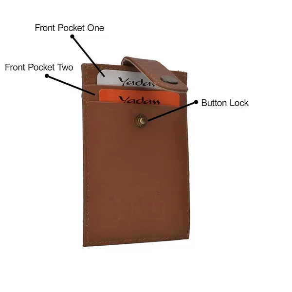 Brown_Faux_Leather_Button_Bi-Fold_Wallet_For_Unisex