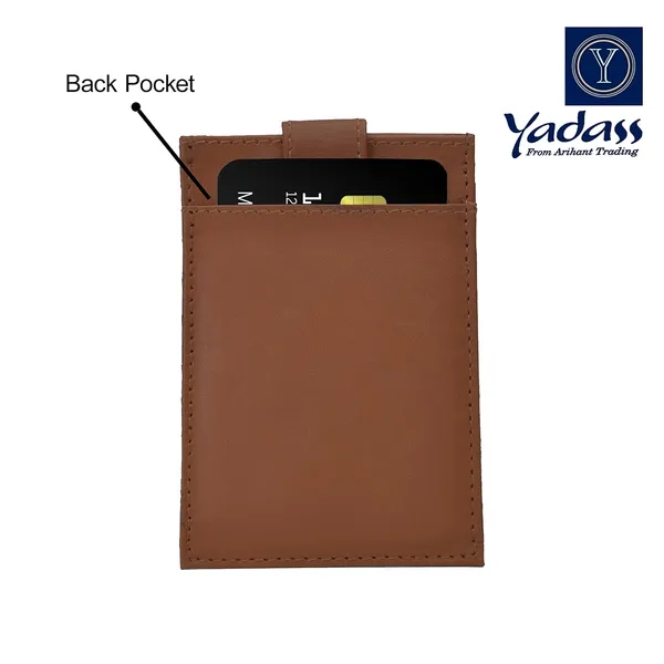 Brown_Faux_Leather_Button_Bi-Fold_Wallet_For_Unisex