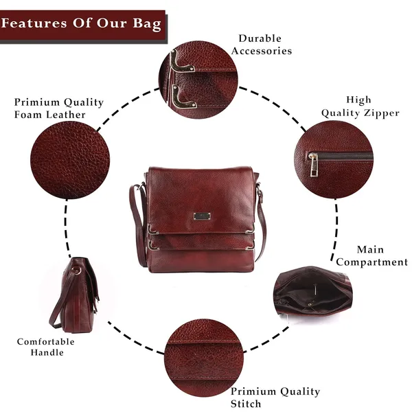 Brown_Leather_Zipper_Crossbody_Sling_Bag_For_Women