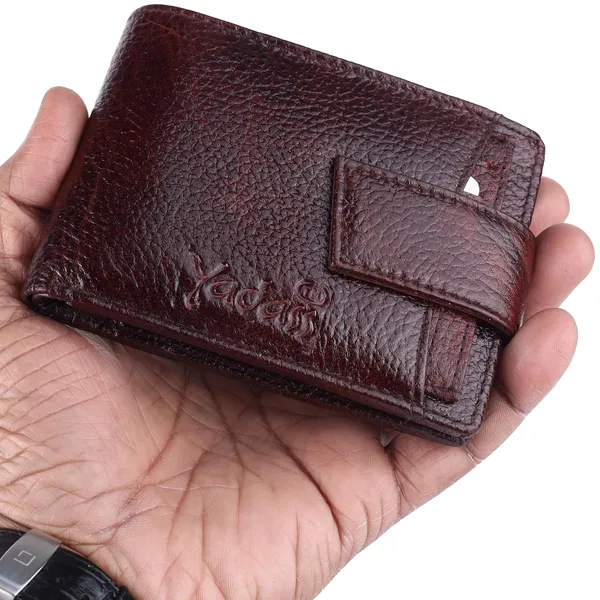 Brown_Genuine_Leather_Button_Bi-Fold_Wallet_For_Men