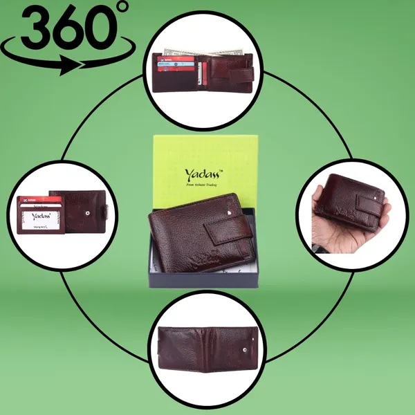 Brown_Genuine_Leather_Button_Bi-Fold_Wallet_For_Men