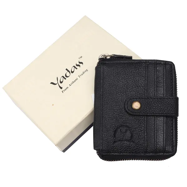 Black_Cowhide_Leather_Card_Holder_Travel_Wallet_For_Men