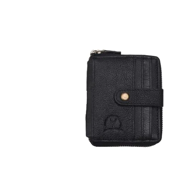 Black_Cowhide_Leather_Card_Holder_Travel_Wallet_For_Men
