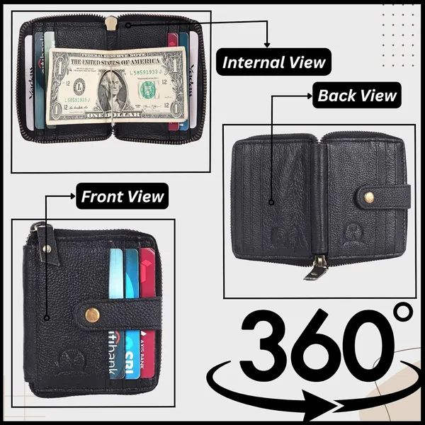 Black_Cowhide_Leather_Card_Holder_Travel_Wallet_For_Men