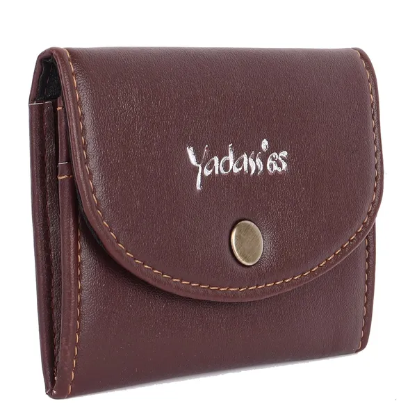 Brown_Faux_Leather_Snap_Travel_Wallet_For_Women