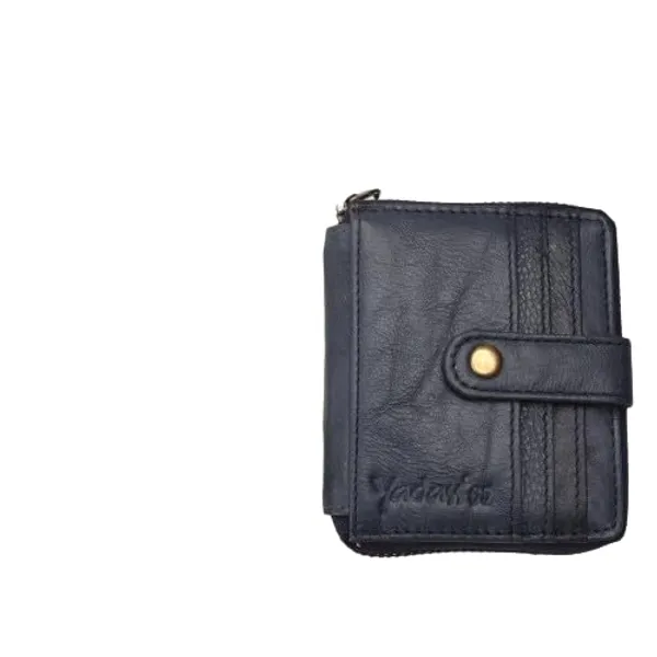 Blue_Cowhide_Leather_Card_Holder_With_Money_Clip_For_Men