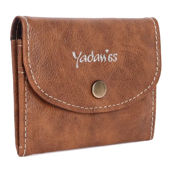 Brown_Faux_Leather_Snap_Travel_Wallet_For_Women