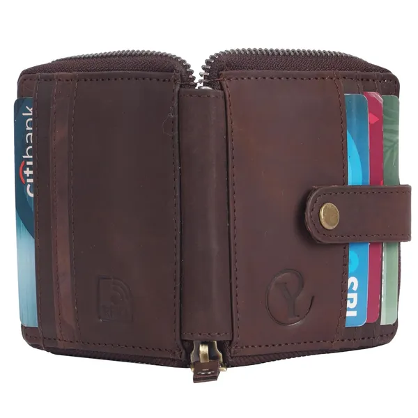 Brown_Cowhide_Leather_Snap_Bifold_Wallet_For_Men